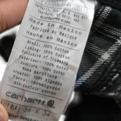 Pantalon Carhartt 36x34 Negro