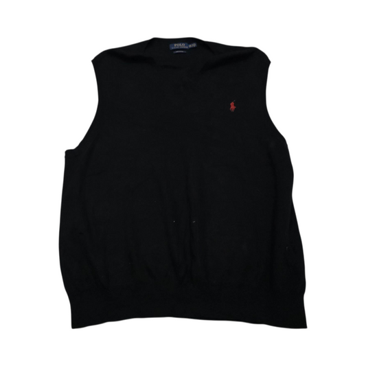 Chaleco Ralph Lauren Xxl Negro Pony Rojo