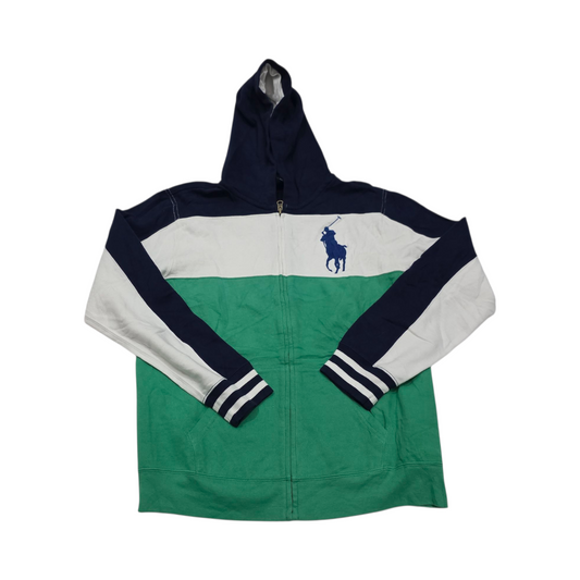 Sudadera Ralph Lauren Xgrande 18-20 Adolescente Verde Blanco