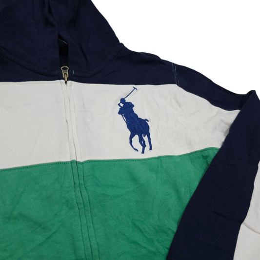 Sudadera Ralph Lauren Xgrande 18-20 Adolescente Verde Blanco