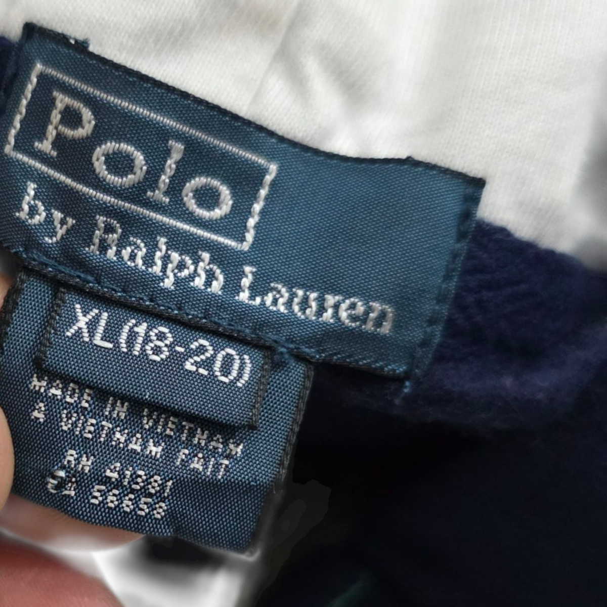 Sudadera Ralph Lauren Xgrande 18-20 Adolescente Verde Blanco