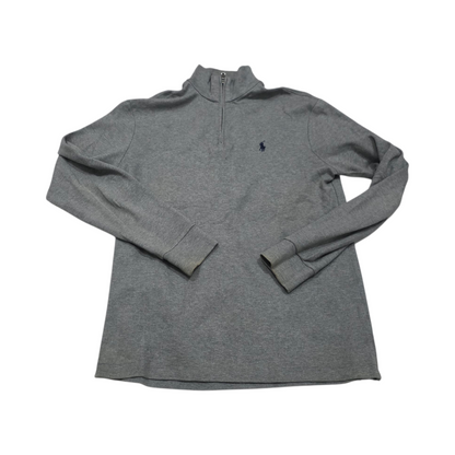 Sueter Ralph Lauren Chico S Gris Pony Azul