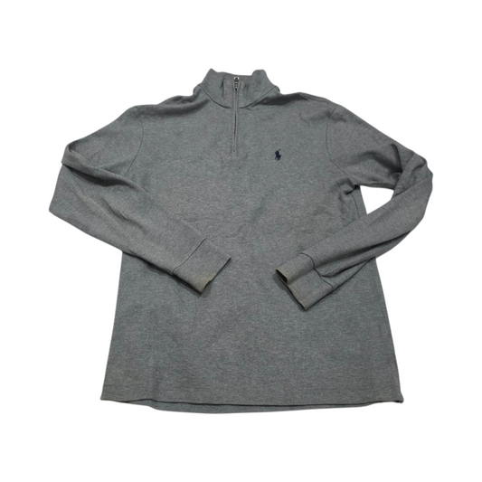 Sueter Ralph Lauren Chico S Gris Pony Azul