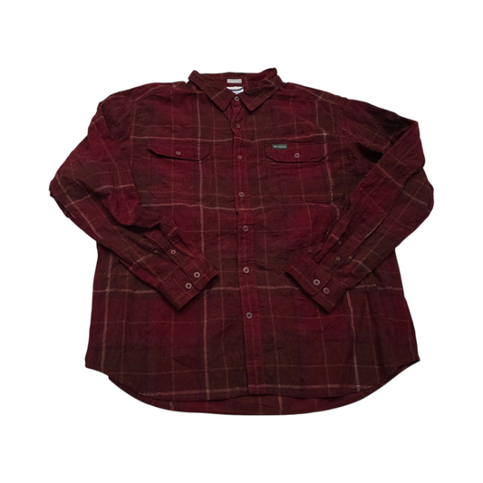 Camisa Regular Fit Columbia Xgrand Xl Pana Rojo