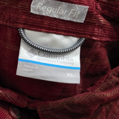 Camisa Regular Fit Columbia Xgrand Xl Pana Rojo
