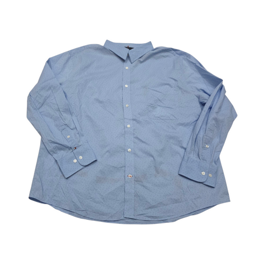 Camisa Regular Fit Tommy Hilfiger 2xl Azul Claro