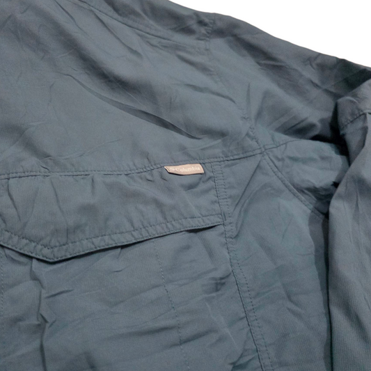 Camisa Columbia 2xl Azul Metalico
