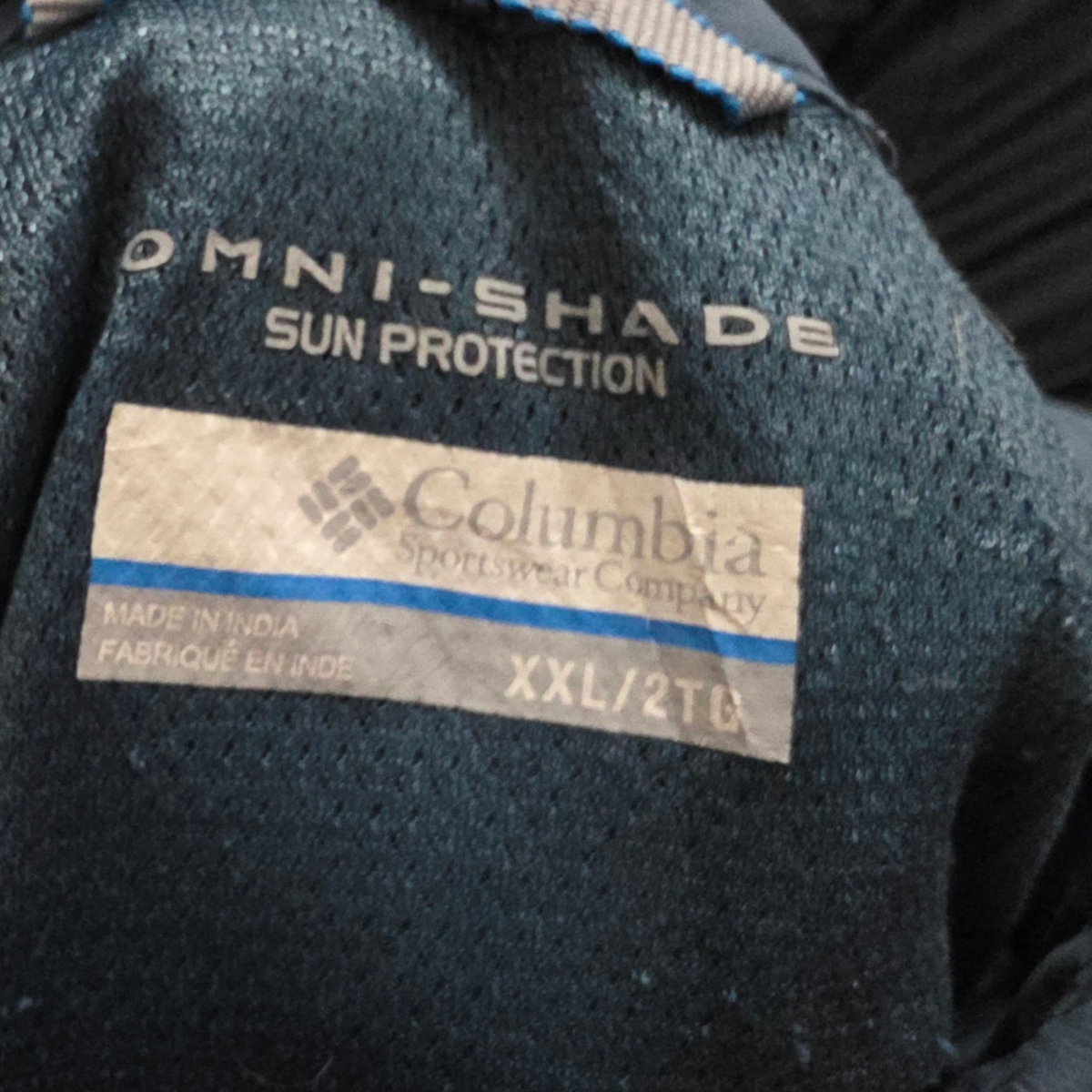 Camisa Columbia 2xl Azul Metalico