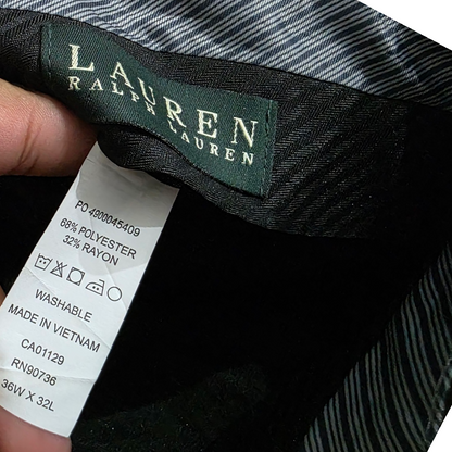 Pantalon Vestir Recto Ralph Lauren 36x32 Cafe
