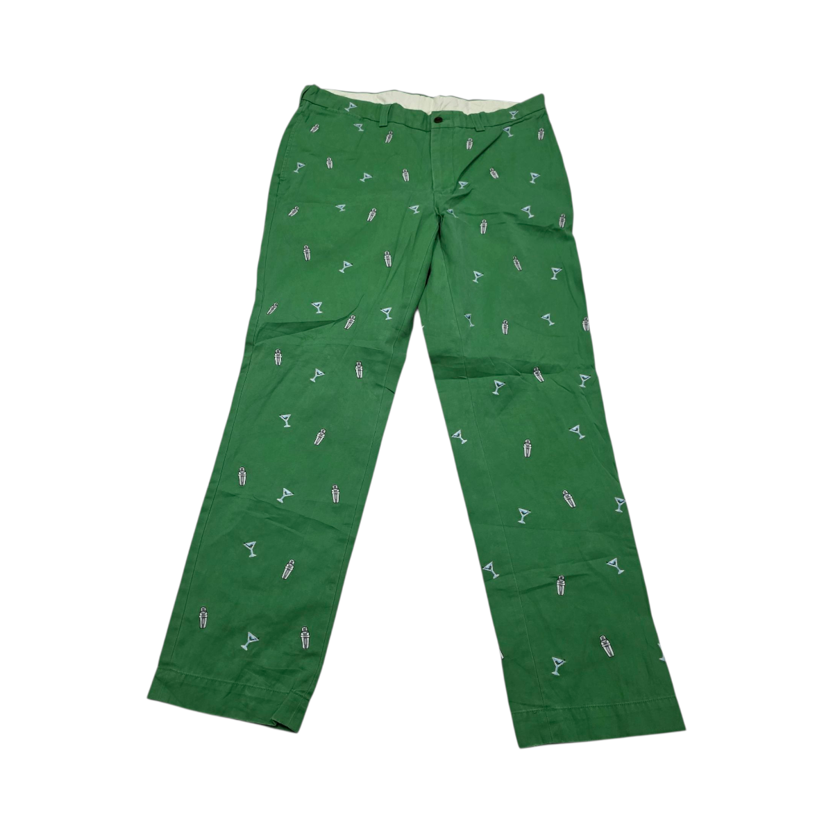 Pantalon Ralph Lauren 36x32 Verde Figuras