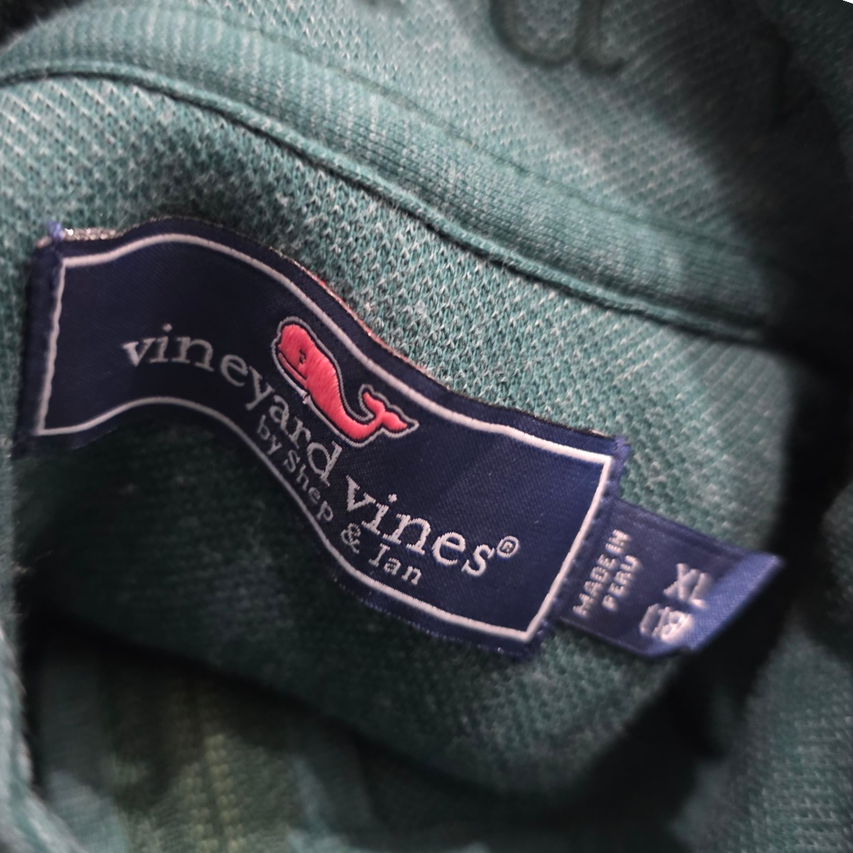 Sudadera Vineyard Vines Xl 18 Verde Adolescente