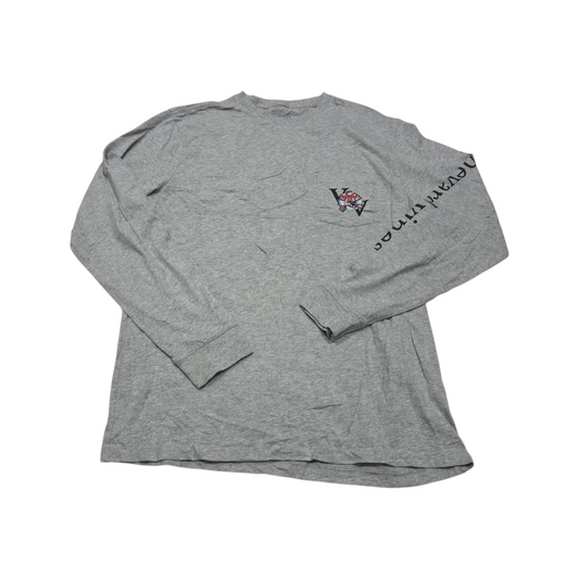 Playera Manga Larga Vineyard Vines Chico S Gris Navidad