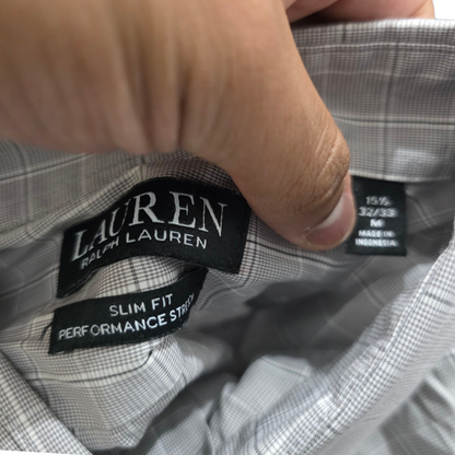 Camisa Ralph Lauren Mediana M Cuadro Gris