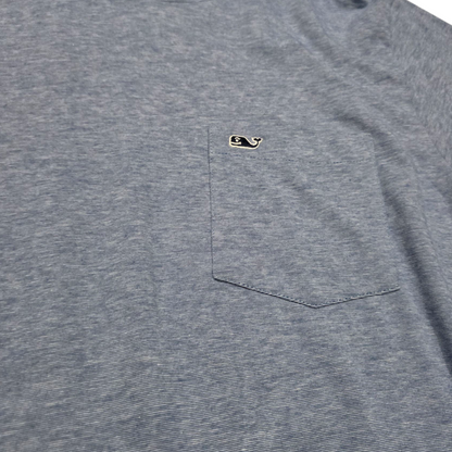 Playera Con Gorro Manga Larga Vineyard Vines Mediana M Azul