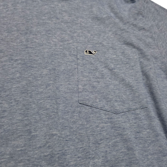 Playera Con Gorro Manga Larga Vineyard Vines Mediana M Azul