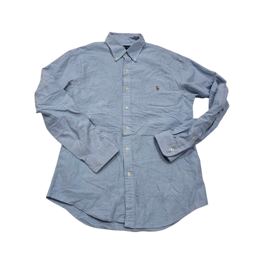 Camisa Slim Fit Ralph Lauren Grande L Azul Pony Colores
