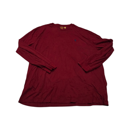 Playera Manga Larga Ralph Lauren Xgrande Xl Rojo Pony Azul