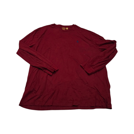 Playera Manga Larga Ralph Lauren Xgrande Xl Rojo Pony Azul
