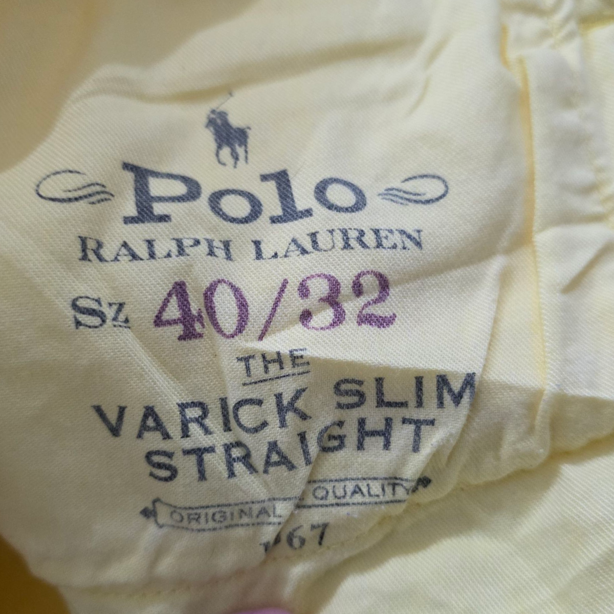 Pantalon Recto Slim Fit Levis 40x32 Amarilo