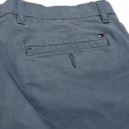 Bermuda Tommy Hilfiger Talla 35 Azul Metalico Deslavado