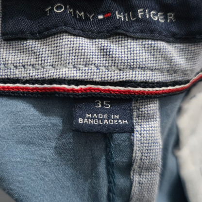 Bermuda Tommy Hilfiger Talla 35 Azul Metalico Deslavado
