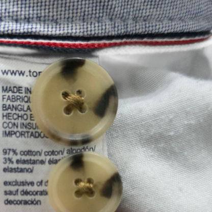 Bermuda Tommy Hilfiger Talla 35 Azul Metalico Deslavado