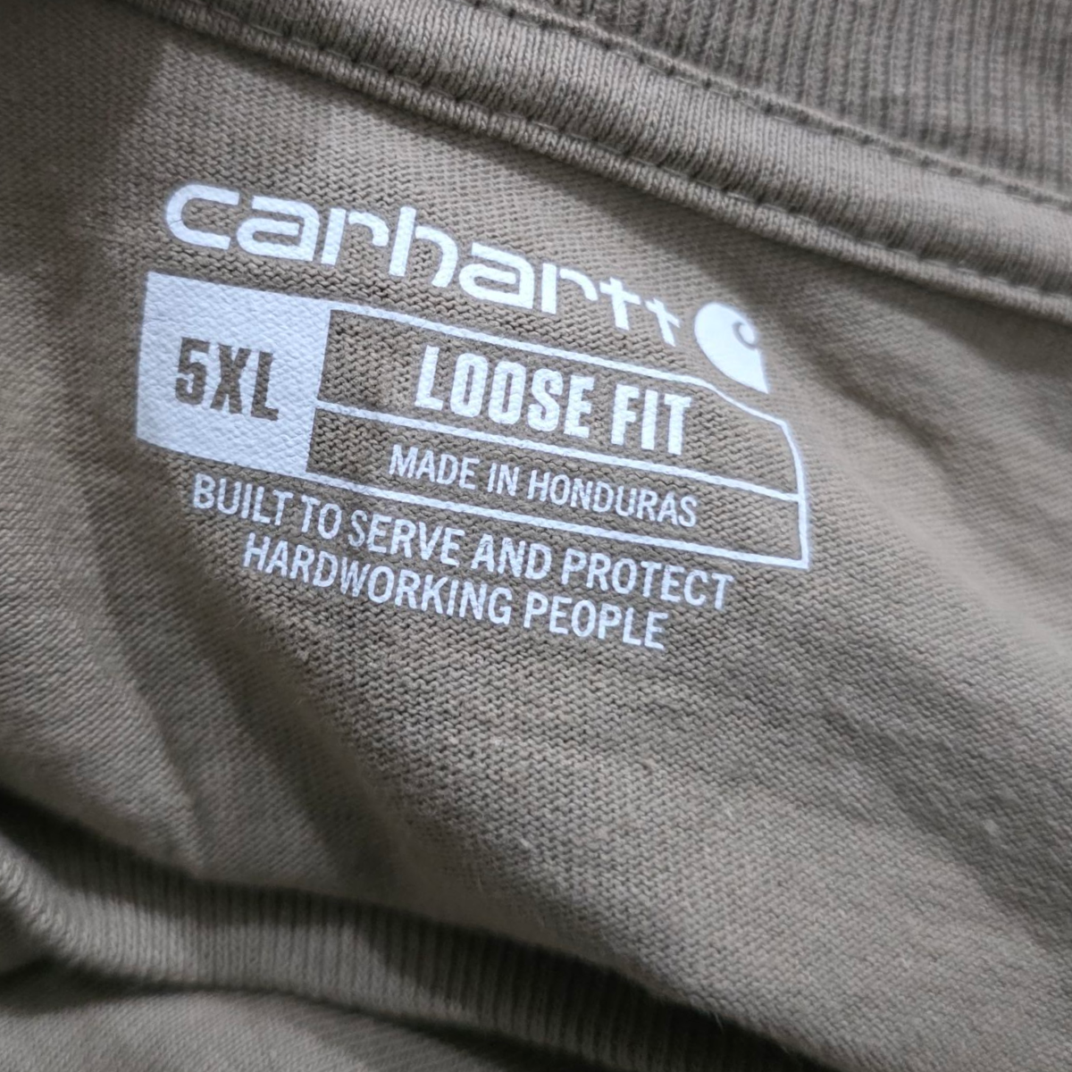Playera Loose Fit Carhartt 5xl Cafe