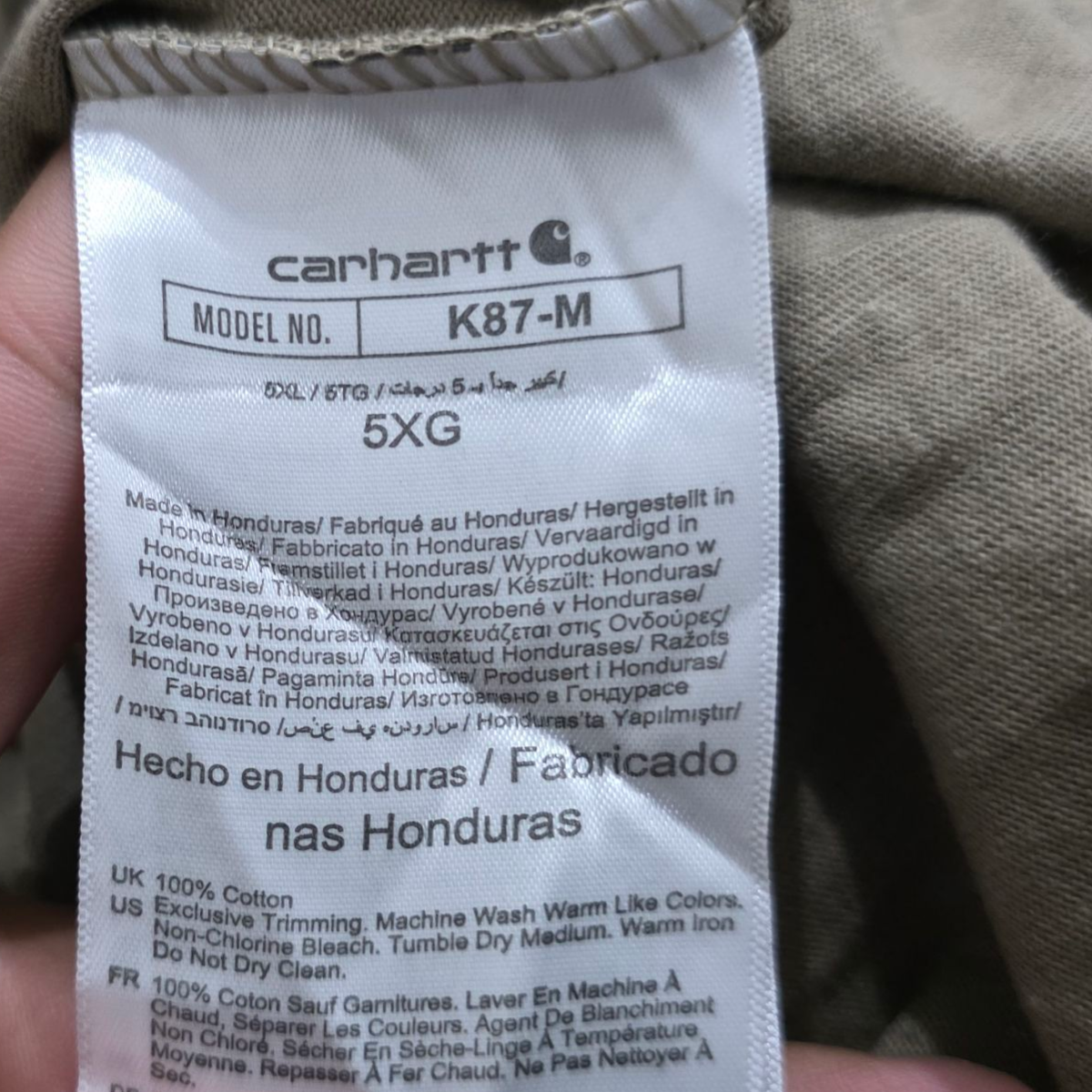 Playera Loose Fit Carhartt 5xl Cafe