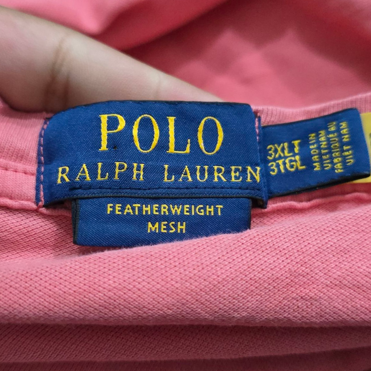 Playera Ralph Lauren 3xl Coral Deslavado
