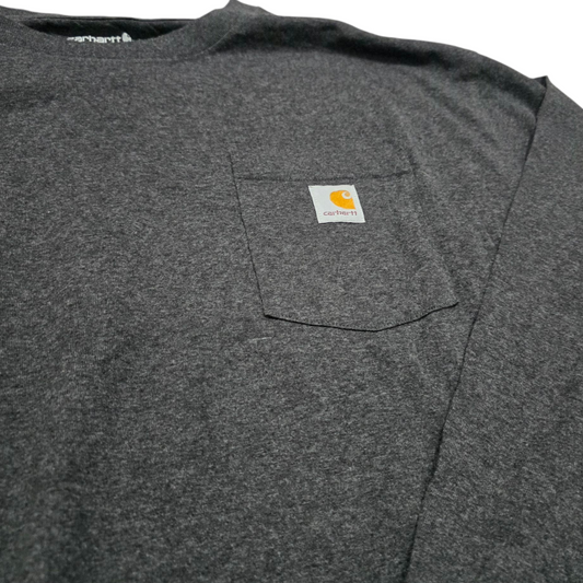 Playera Loose Fit Manga Larga Carhartt 3xl Gris