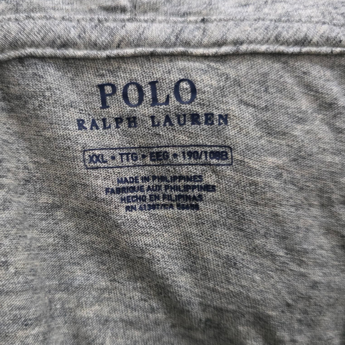Playera Con Gorro Manga Larga Ralph Lauren Xxl Gris