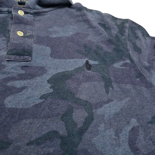 Playera Polo Ralph Lauren Xxl Azul Camoflaje