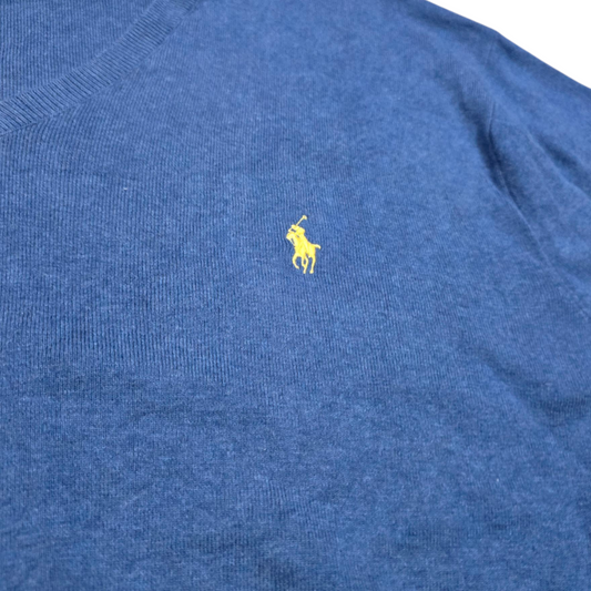 Sueter Ralph Lauren Xxl Azul Pony Amarillo