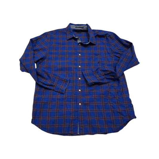 Camisa Nautica Xgrande Xl Cuadro Azul