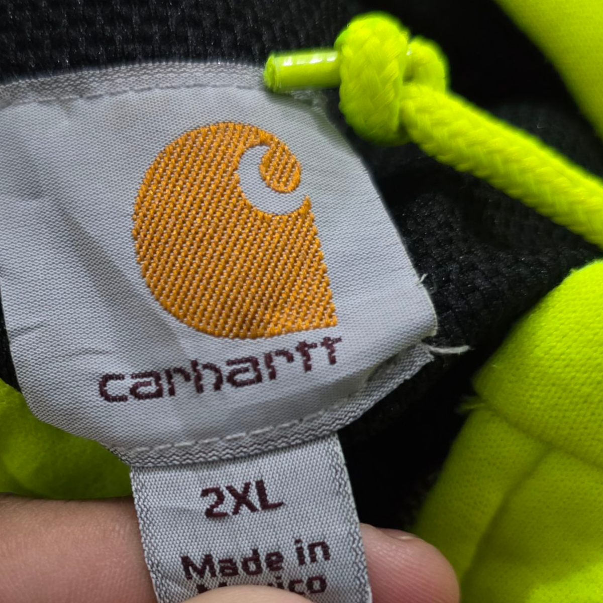Sudadera Carhartt 2xl Verde Fosforescente