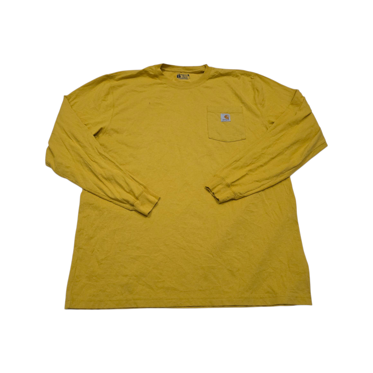 Playera Manga Larga Loose Fit Carhartt Xgrande Xl Amarillo