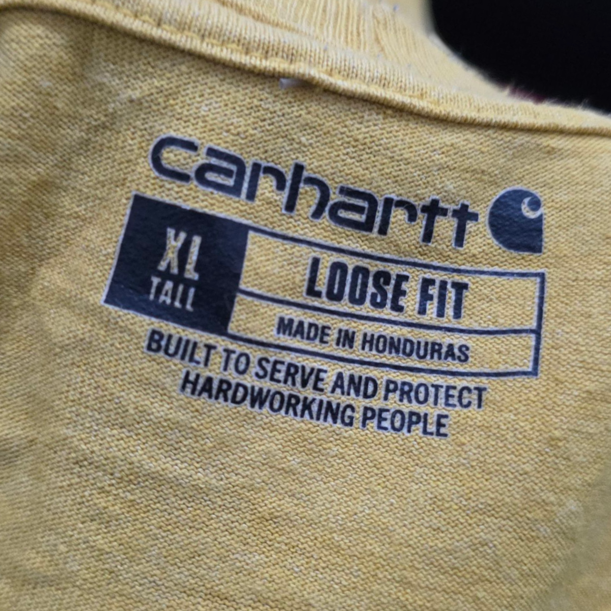 Playera Manga Larga Loose Fit Carhartt Xgrande Xl Amarillo