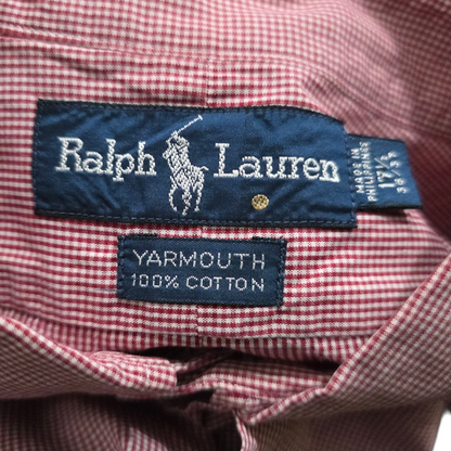 Camisa Ralph Lauren Xgrande Xl Cuadro Rojo Y Blanco