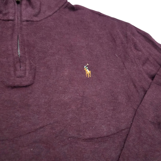Sueter Ralph Lauren Xgrande Xl Vino Pony Colores