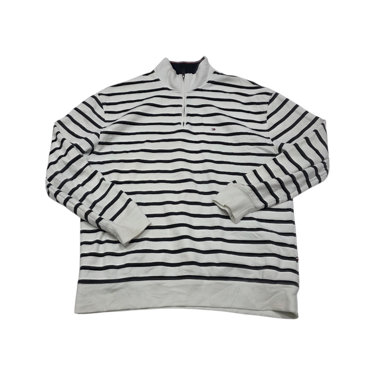 Sueter Tommy Hilfiger Xgrande Xl Blanco Lineas
