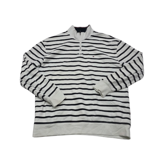 Sueter Tommy Hilfiger Xgrande Xl Blanco Lineas