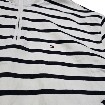 Sueter Tommy Hilfiger Xgrande Xl Blanco Lineas