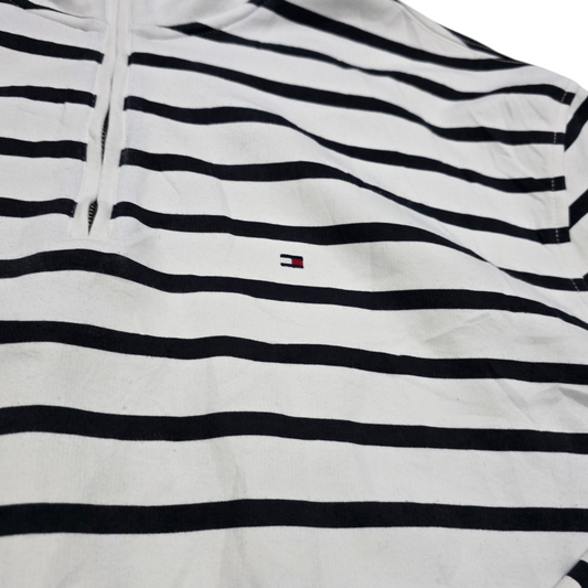 Sueter Tommy Hilfiger Xgrande Xl Blanco Lineas
