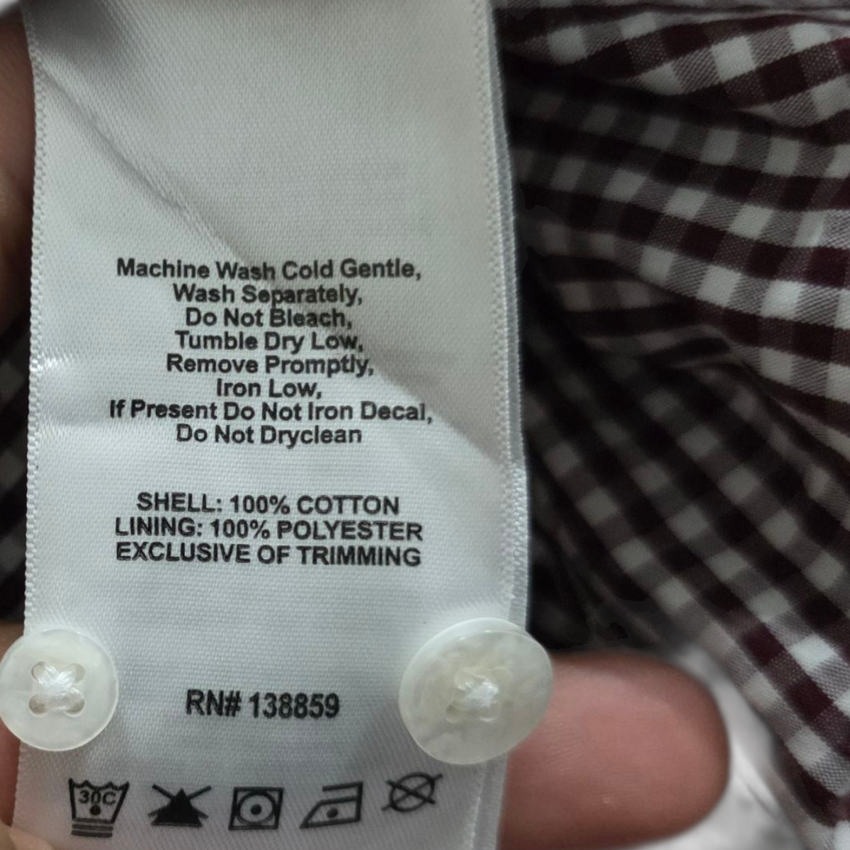 Camisa Manga Corta Columbia Grande L Cuadro Vino