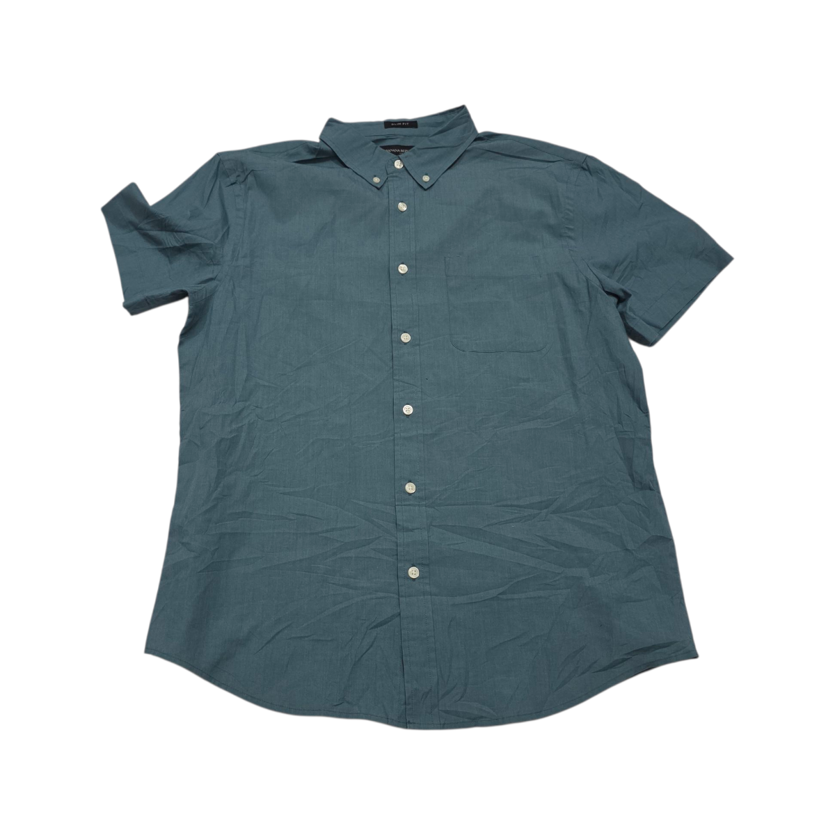 Camisa Banana Republic Slim Fit Grande L Azul Verdoso