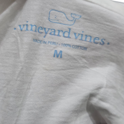 Playera Manga Larga Vineyard Vines Mediana M Blanca Navidad