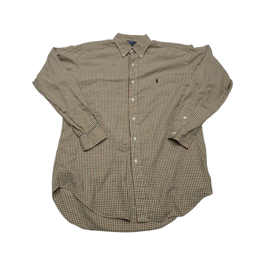 Camisa Ralph Lauren Mediana M Cuadro Moztaza Blanco