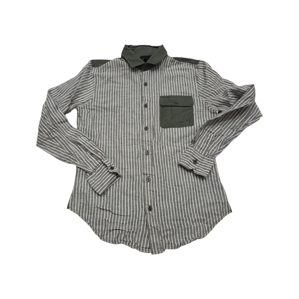 Camisa Armani Exchange Xchico Xs Lineas Verde