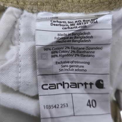 Bermuda Carhatt Talla 40 Cafe