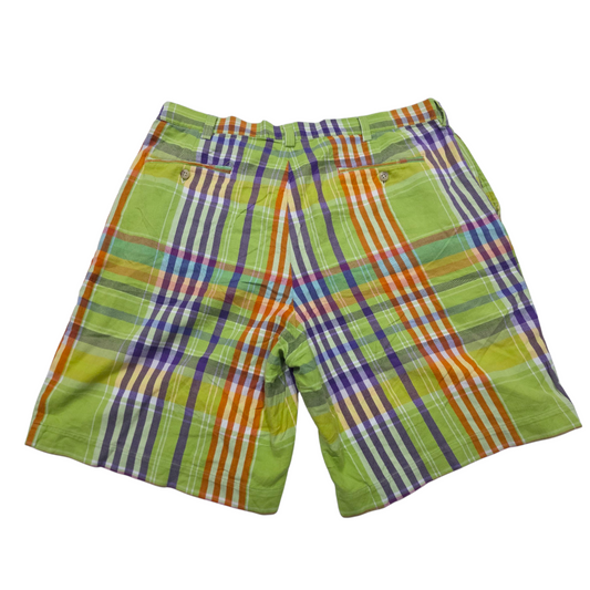Bermuda Ralph Lauren Talla 36 Cuadro Verde